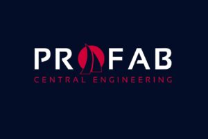 Logo blue background